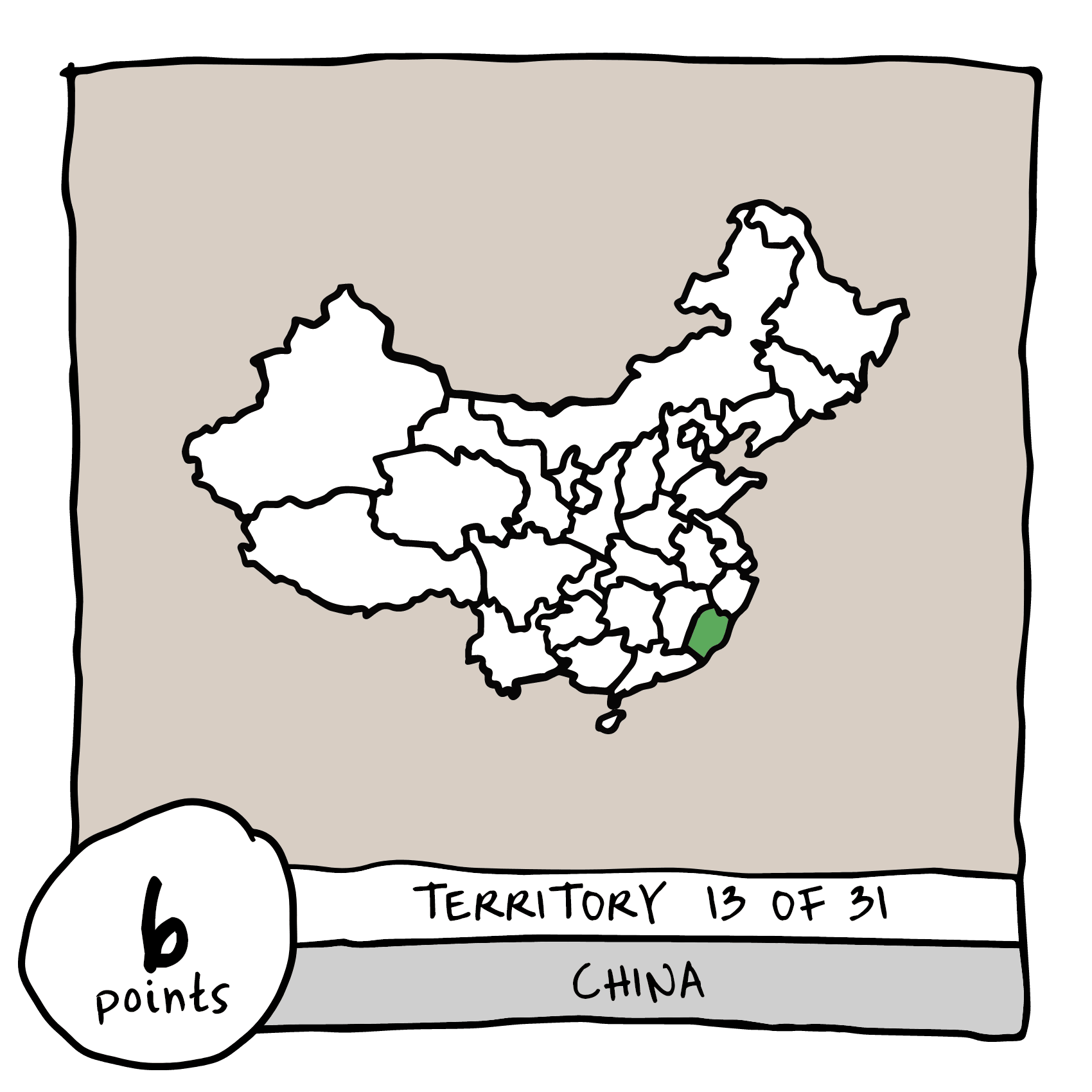 Territory 13/31 - China (Fujian Province)