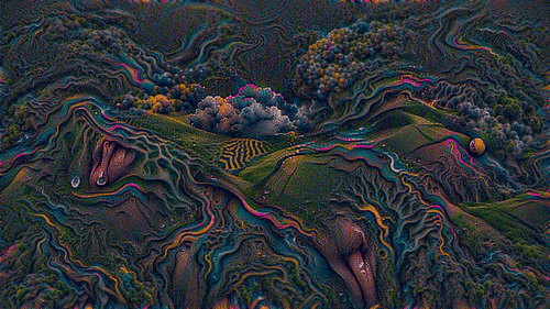 DRIPPY ROLLING HILLS EARTH ELEMENT