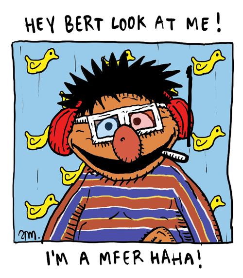 hey bert look at me