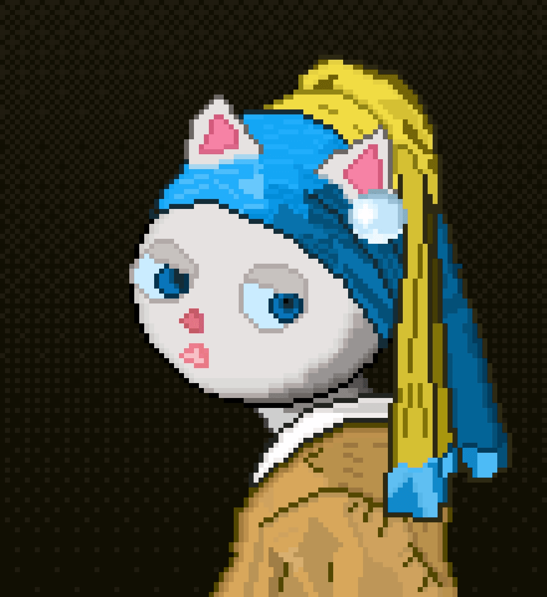 Cat with a Pearl Earring