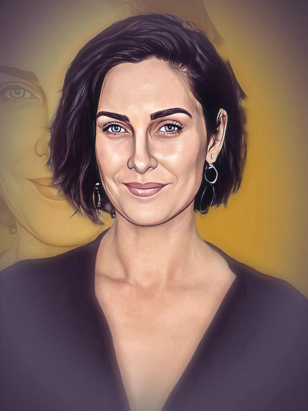 Www Xxiv Video 2018 Commonwealth Bank - Carrie-Anne Moss - Celeb ART - Beautiful Artworks of Celebrities,  Footballers, Politicians and Famous People in World | OpenSea