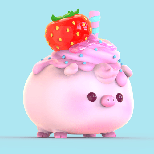 001 Booka : Strawberry Cupcake 