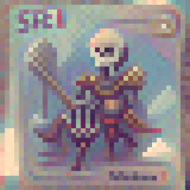 Skeleton card