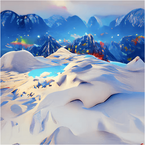 Snowy AI Mountains