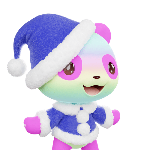 3D LEELEE-Santa-PinkyRainbow-#20506