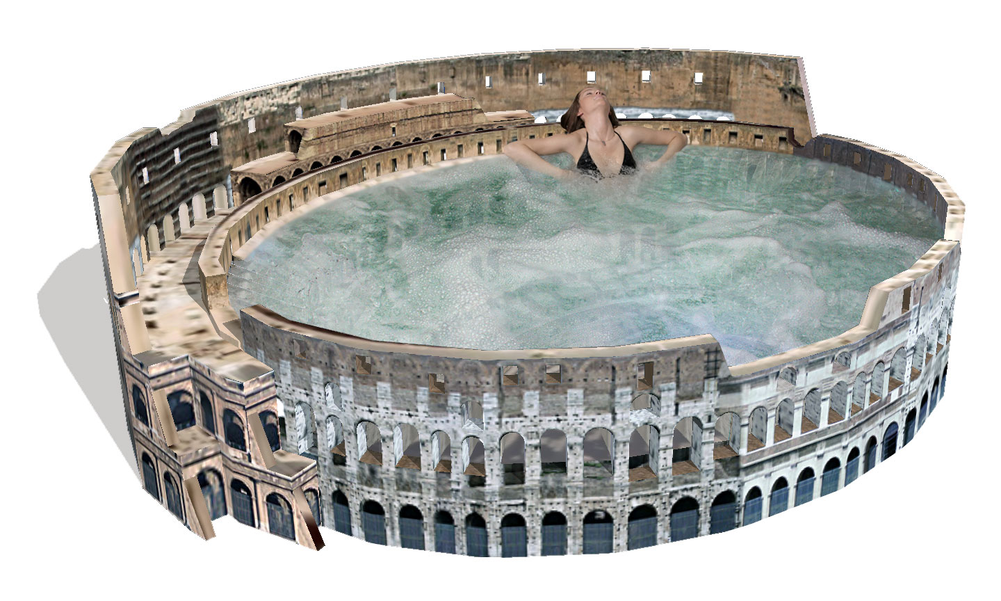 The Roman Colosseum Hot Tub