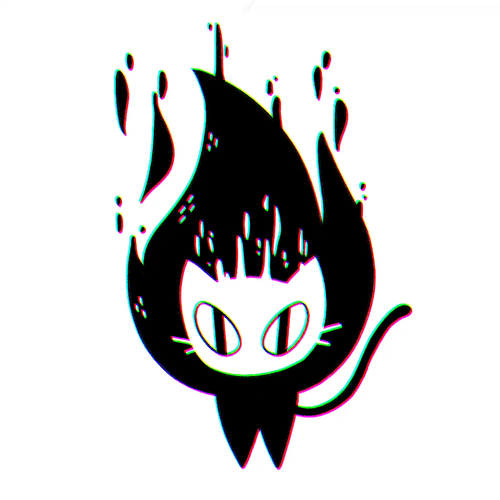 #77 Flaming Cat
