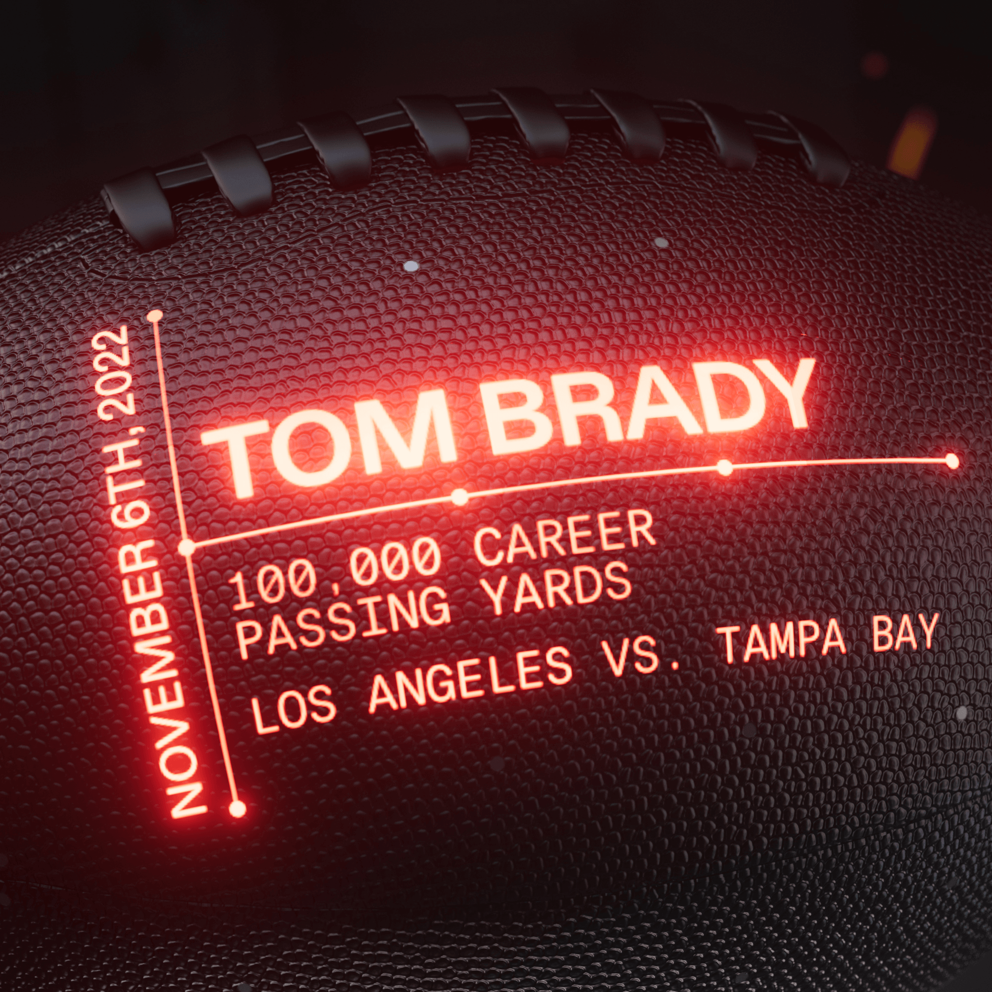 Tom Brady: 100,000 Career Passing Yards #186