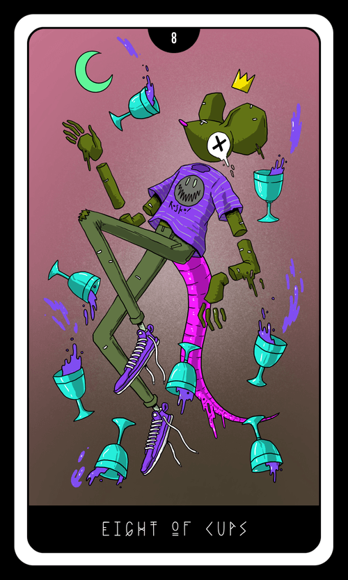 Rosko Sees the Future: Eight of Cups - Color Variant 02