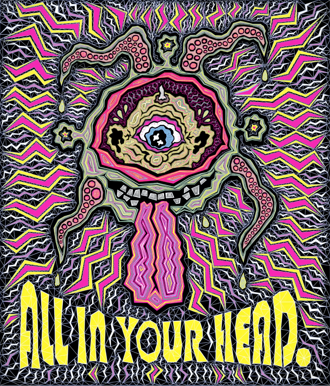 All in your head Brian Bernhard Commissioned 2nd Gen 2021 "Who's really at the controls?" animated poster