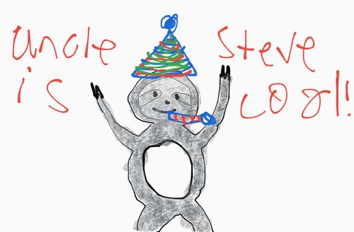 cool partying sloth