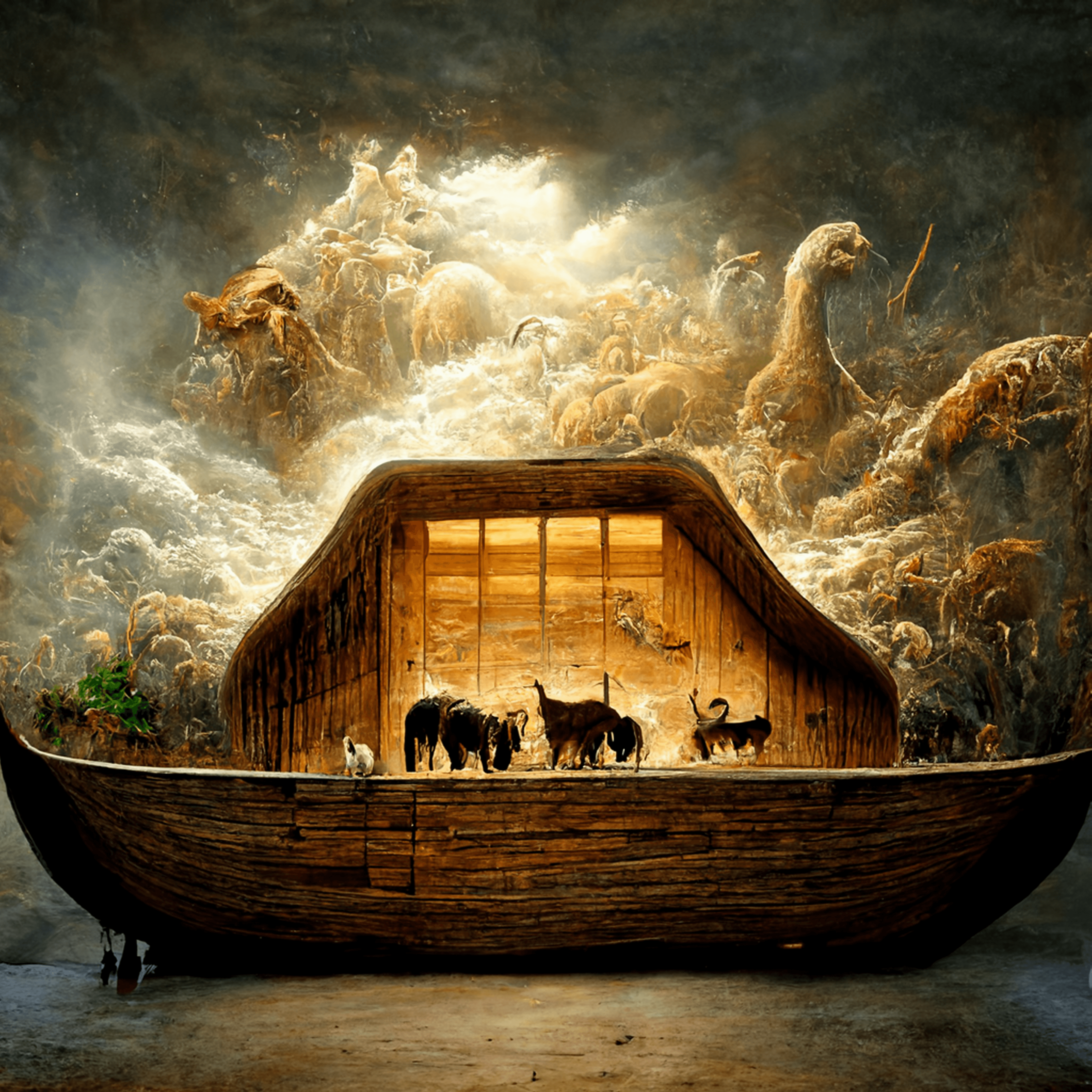 Noah's Ark AI Art Created by Sollog