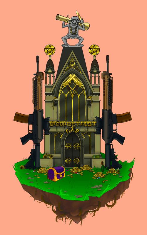 TOMB RICH APE STATUE Composition #5