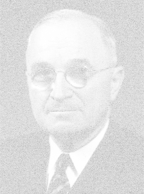 ArtBot art President Harry S. Truman White Black 1/1 Rare Unique