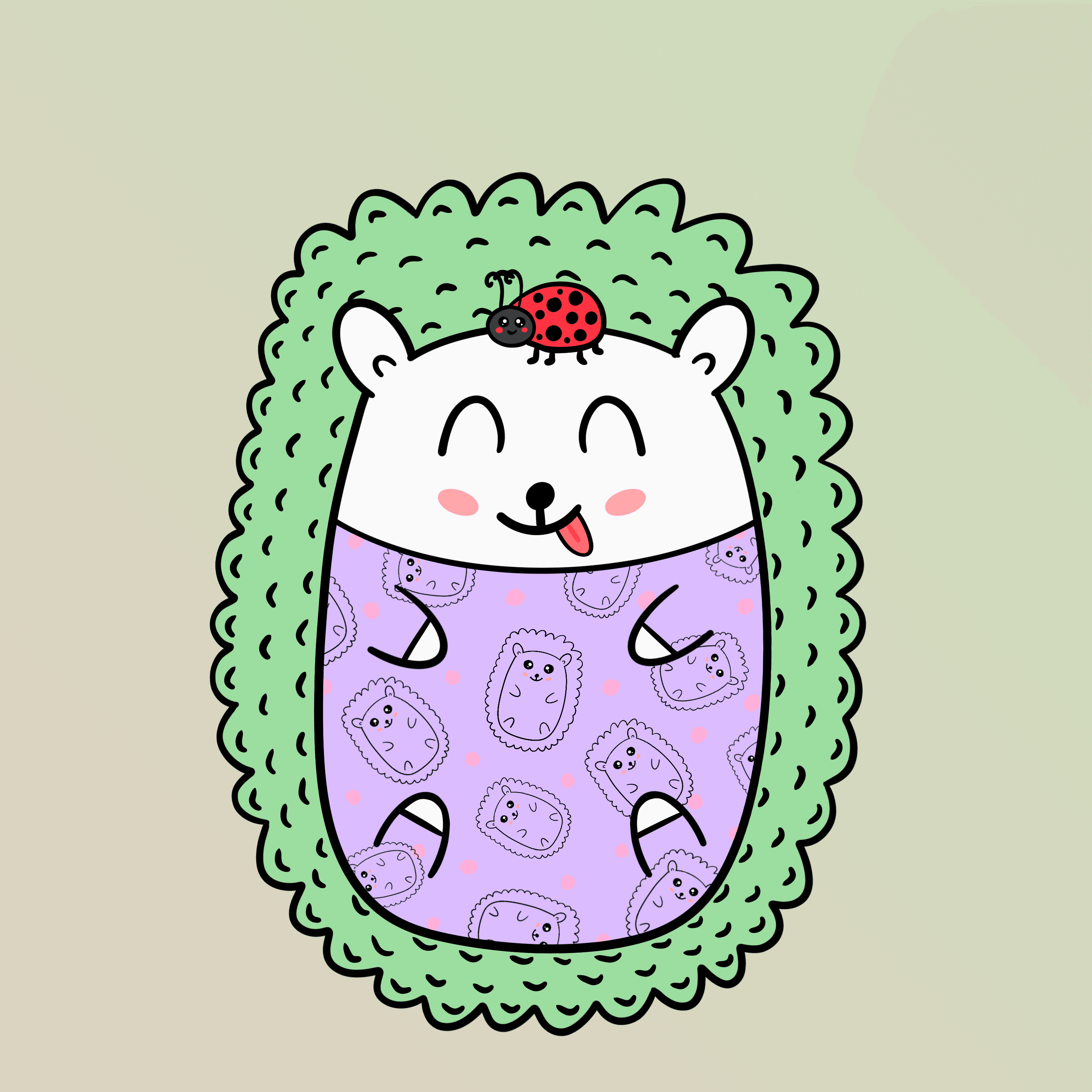 Mini Fluffy Hedgehog #863