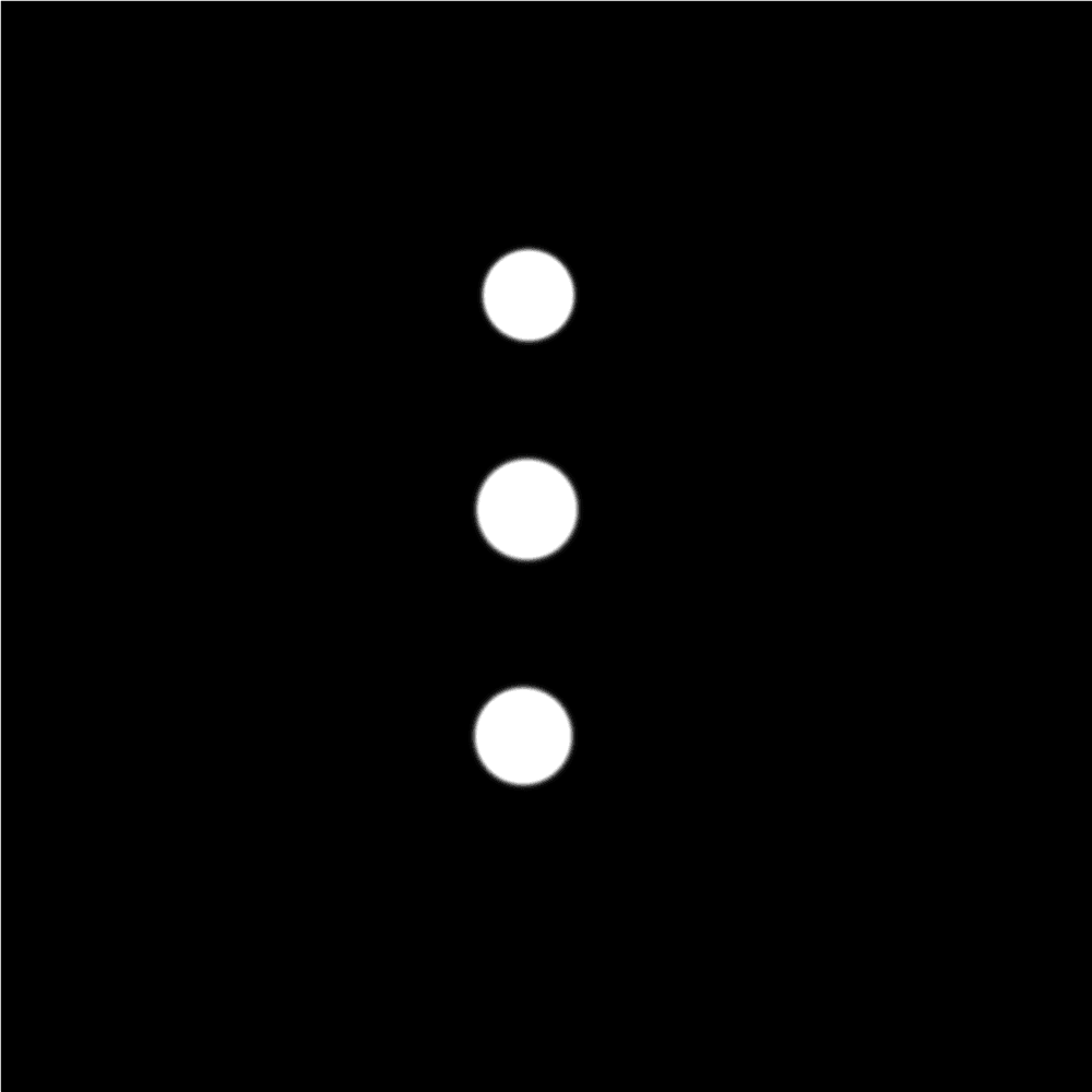  Three Vertical White Dots on Black Background - ContrivedArt99 |  OpenSea