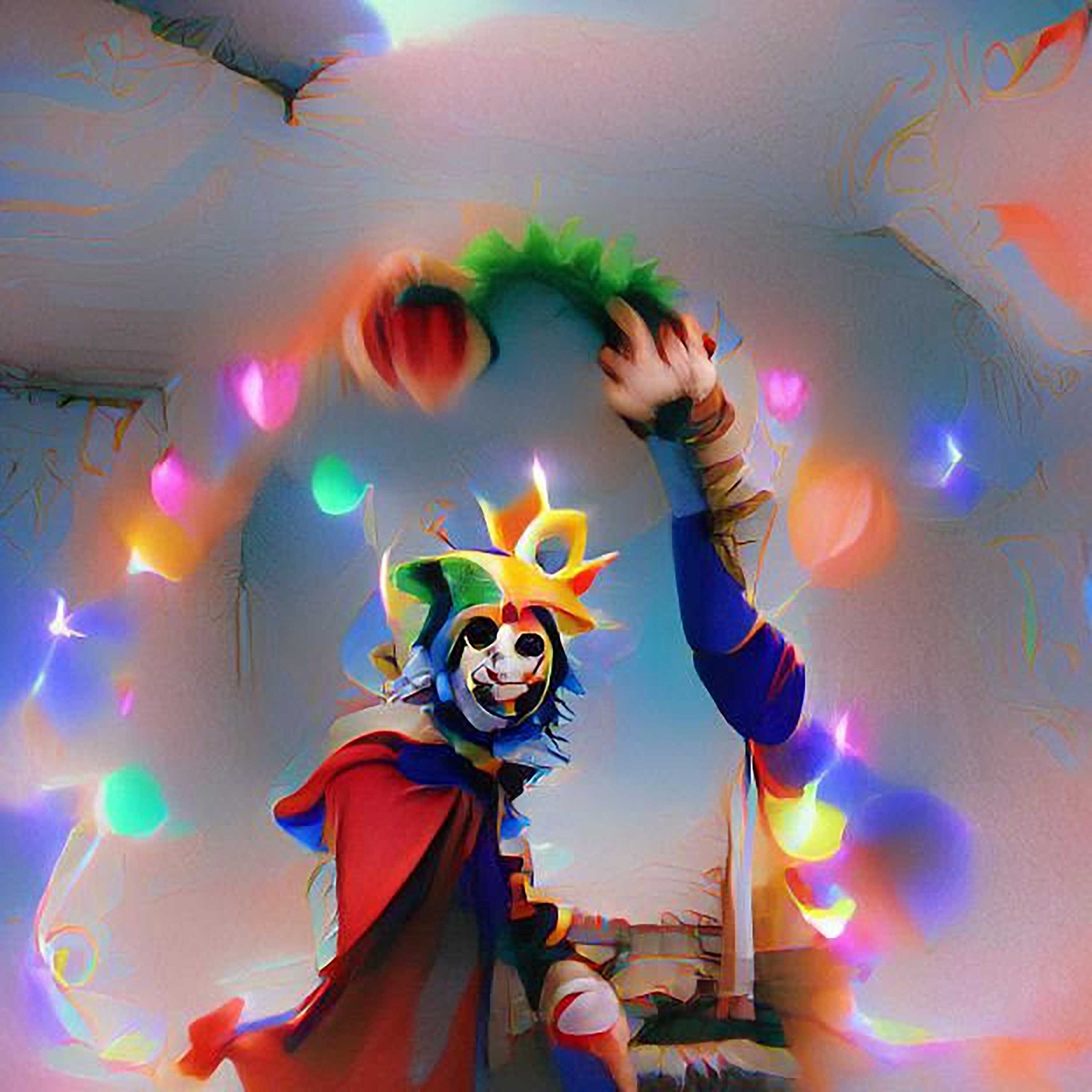 #108 - "I'm the Fun Jester and the Sun blessed all the lands of the Earth, join hands as rebirth consumes the body's heavy parts, my bright Love will Lighten up all the human’s heavy hearts"
