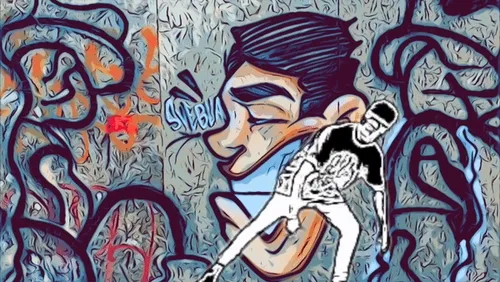 Street art and Street dancer