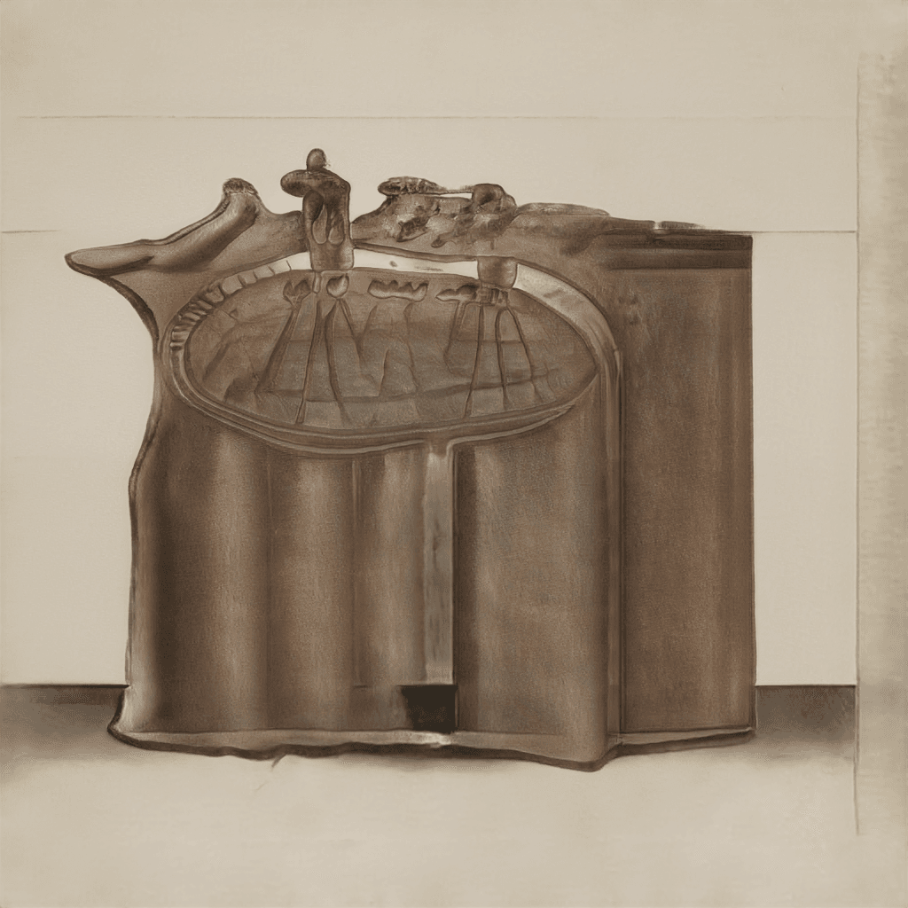 Study Of 'Crowned Casket'