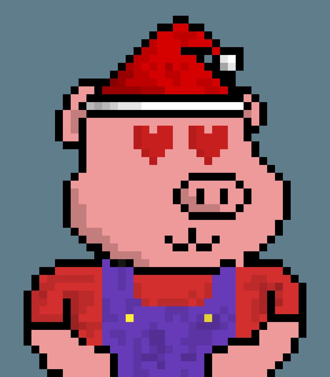 Pixel Piggy #7174 - Pixel Piggies Club | OpenSea