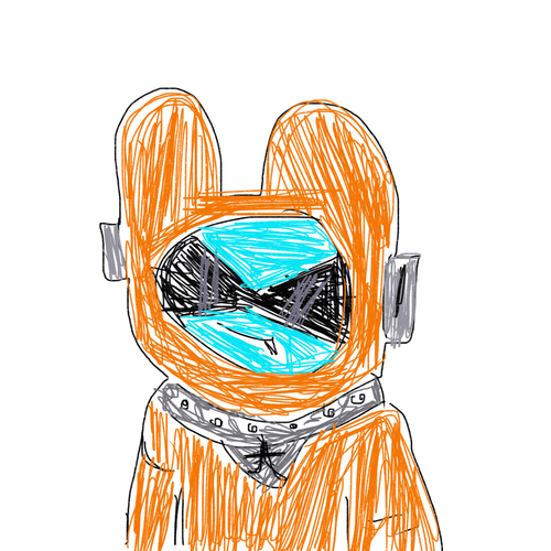 Hand Drawn Cool Cat 4455