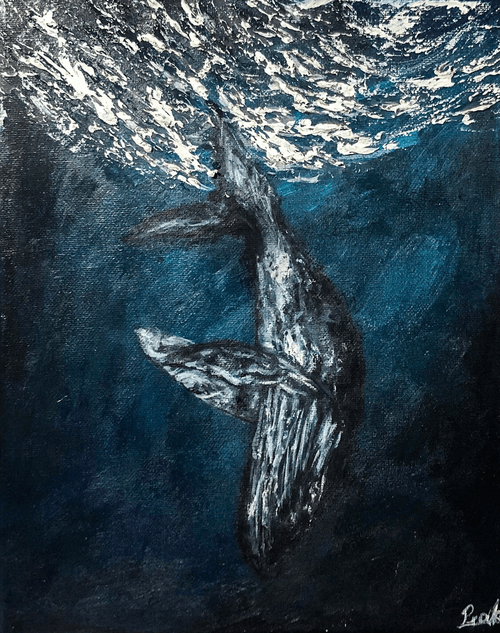 baleine dans l'océan