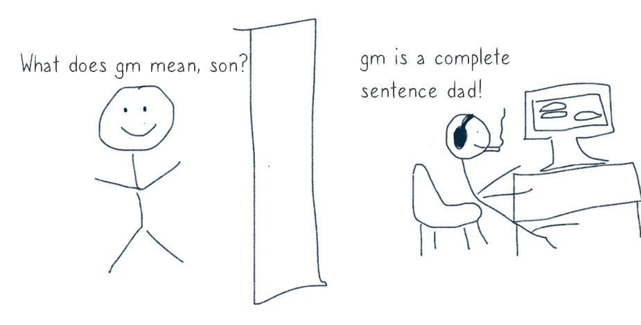 What does gm mean?