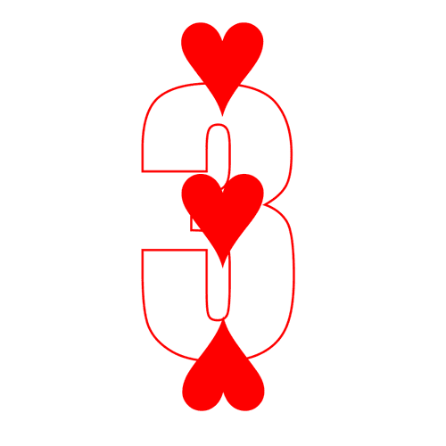 Three of Hearts