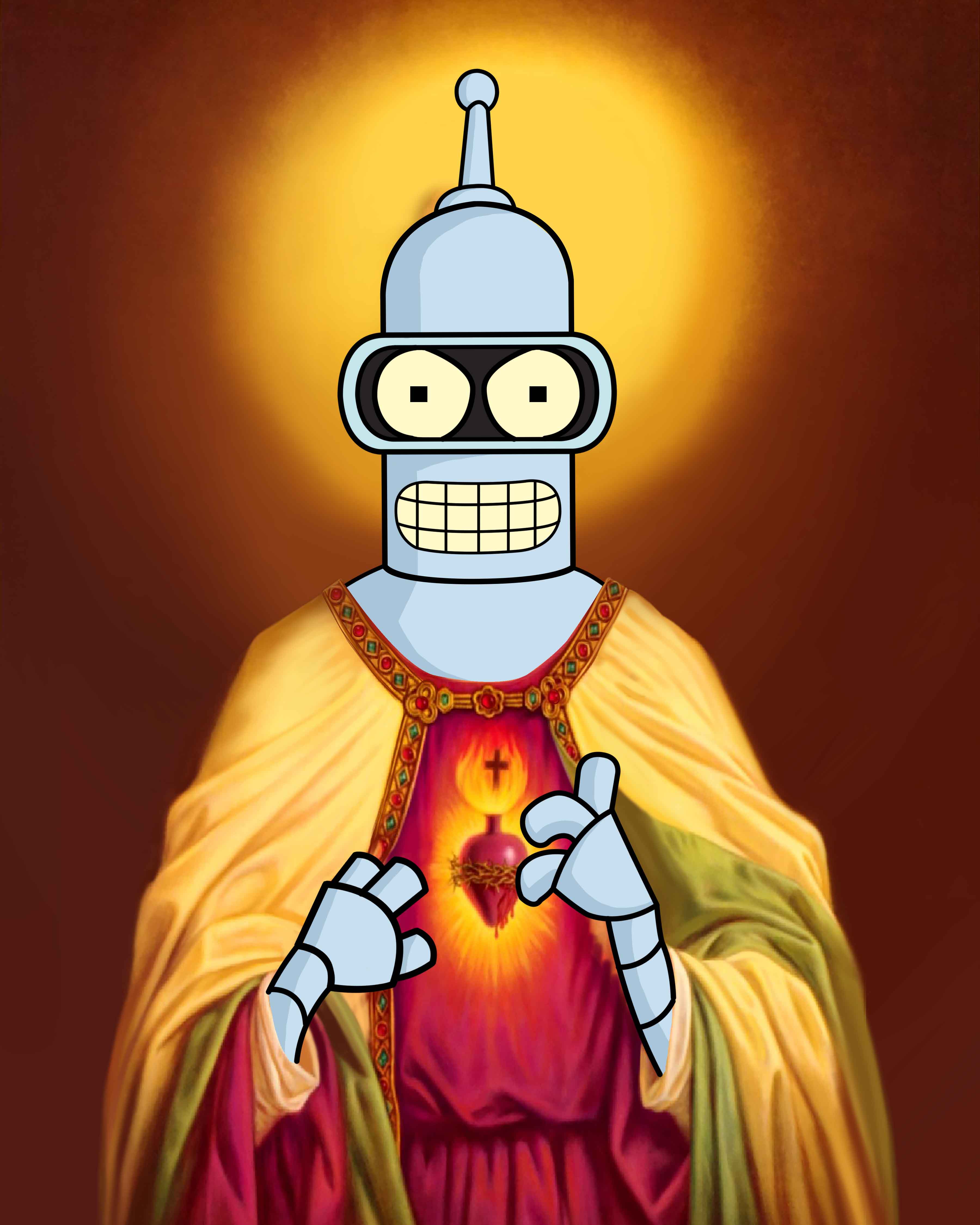 Bender (Futurama) - Meta Jesus | OpenSea