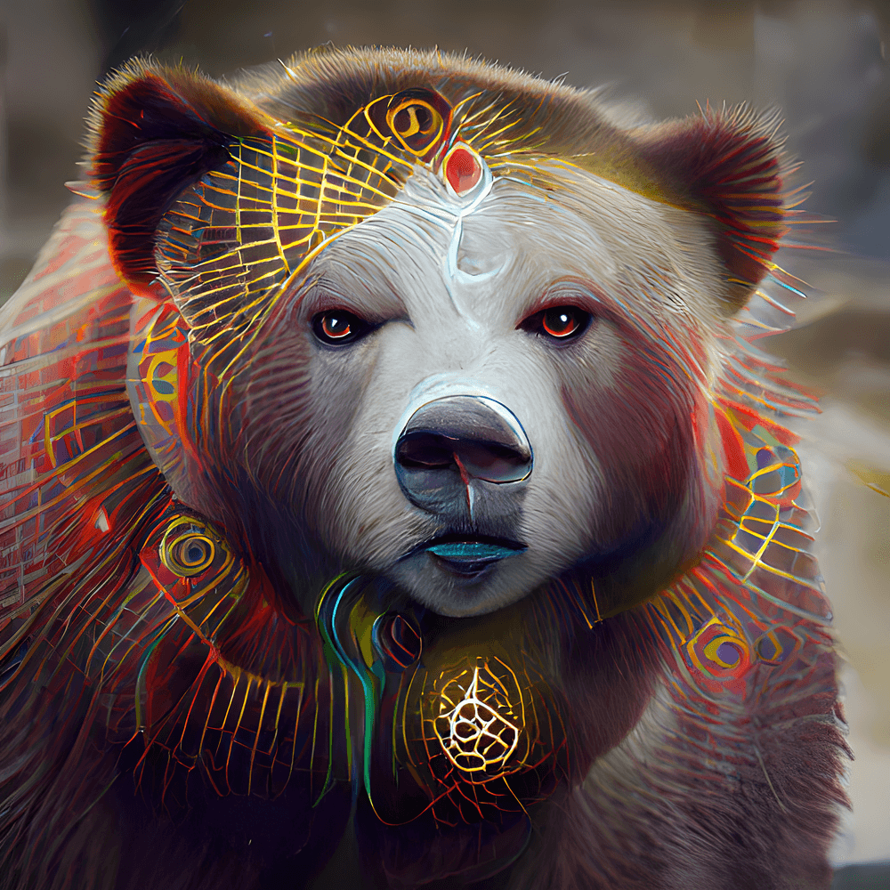 Egyptian Spirit Bear - AI Spirit Animals | OpenSea