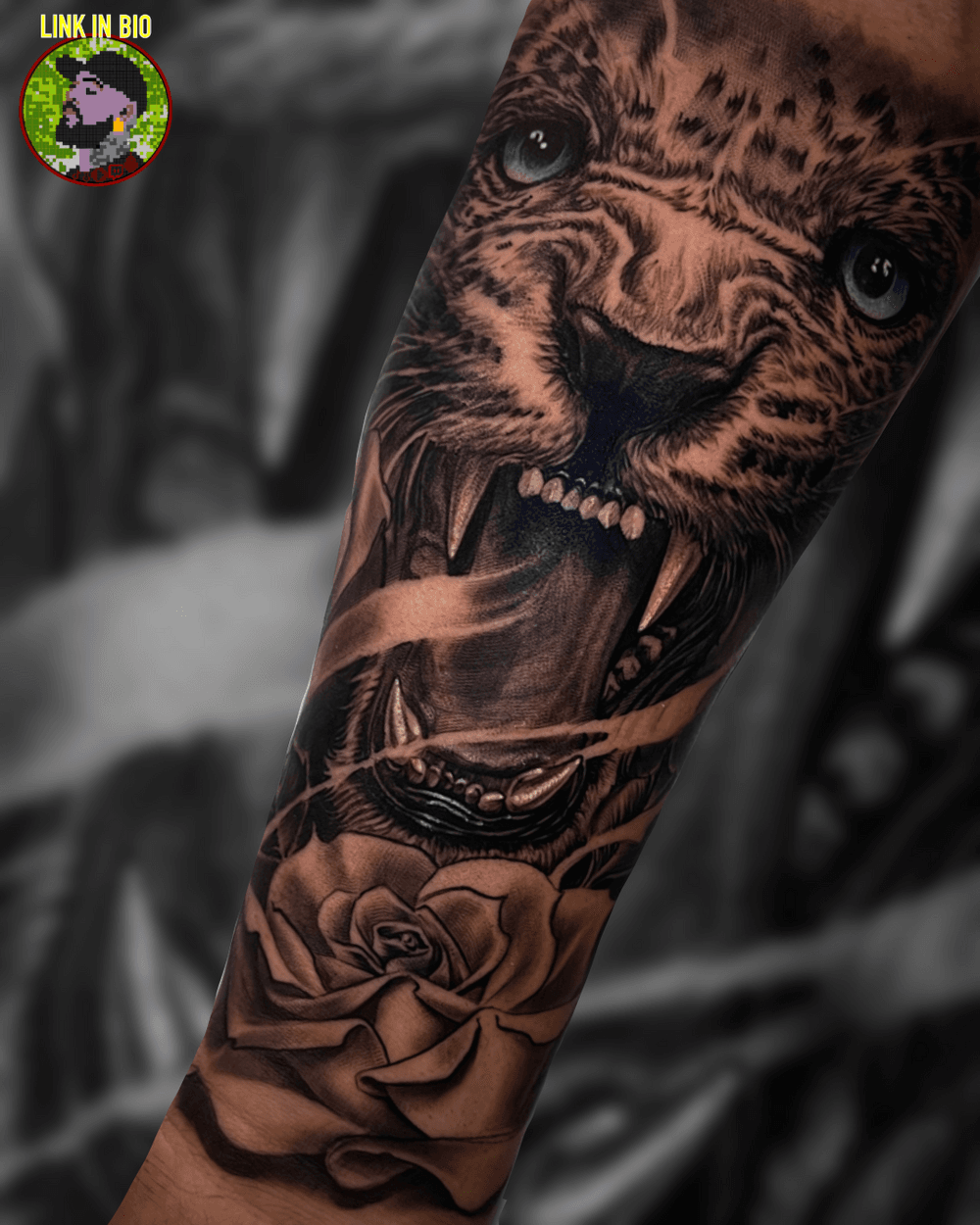 Jaguar Tattoo IG @iamELVIStattoo - STAINED CROWN 1 8 | OpenSea