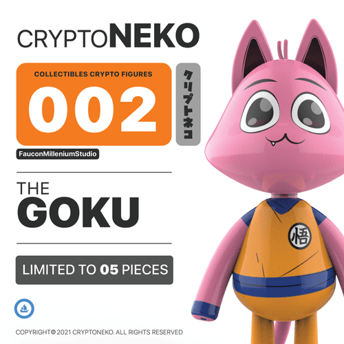 CryptoNeko • The "Goku" • 002 • Series 1 • 3/5