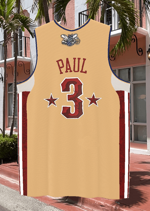 #2 of 20) BallerMR-Jersey_CP-8.2: 3D-AR 2010 Western Conf All-Star Jersey #3 Autographed by future NBA Hall-of-Famer, CHRIS PAUL