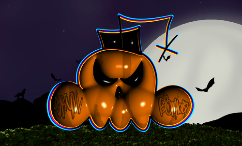 Skullbombs Dark Pumpkin By ResQ