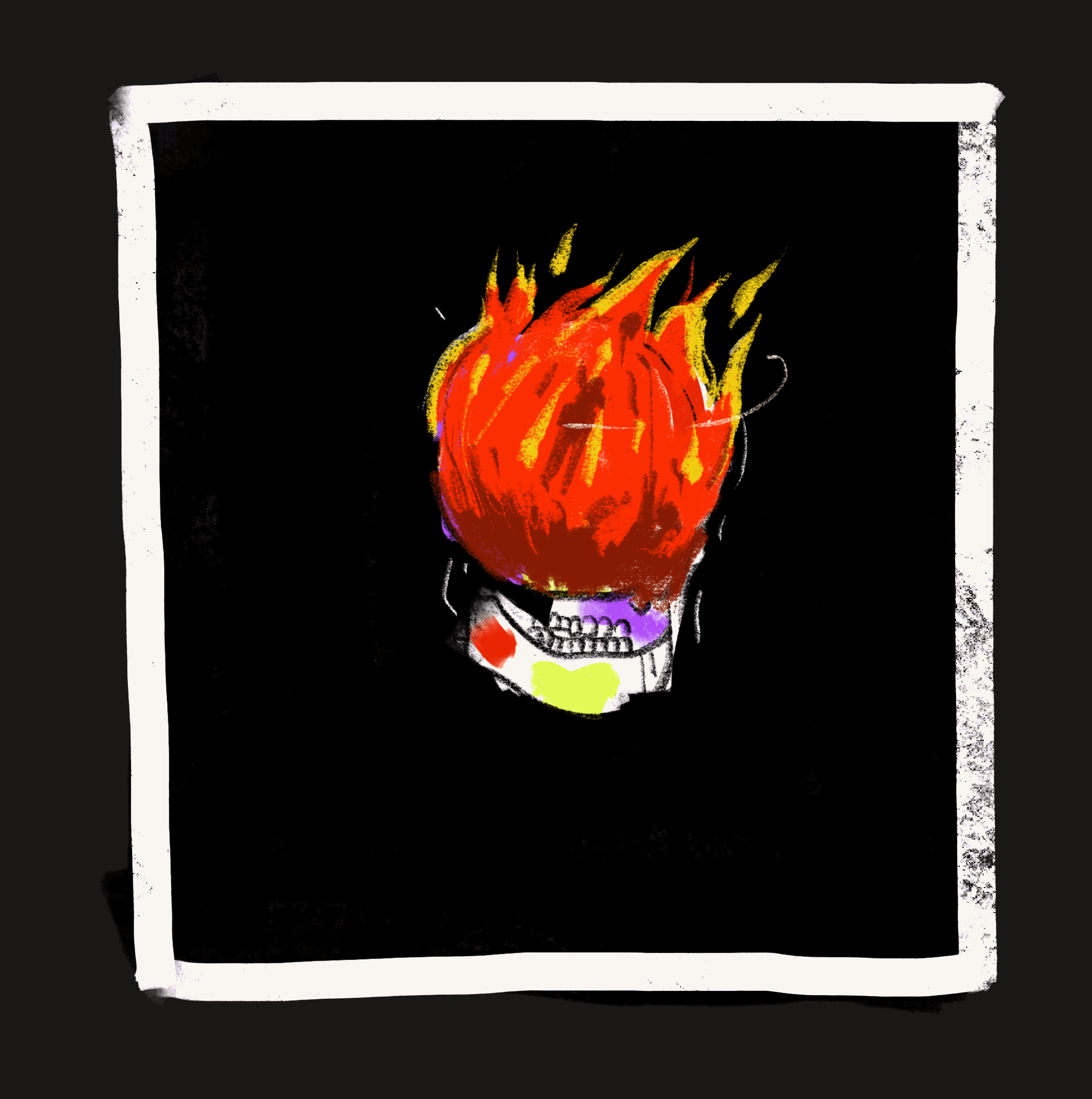 BONEYARD SKULL: FIRE