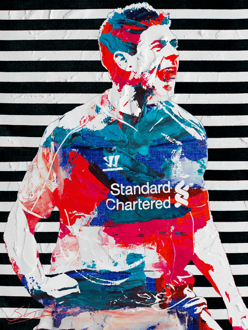 Steven Gerrard Liverpool Legend Art 1/1