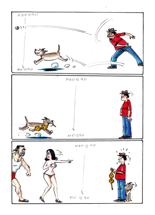 Original Comic Strip by Watthana No. 01
