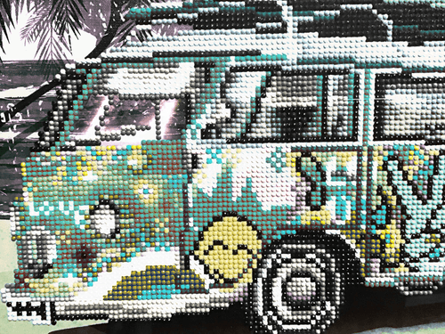 Hippie Bus #1 - Blue