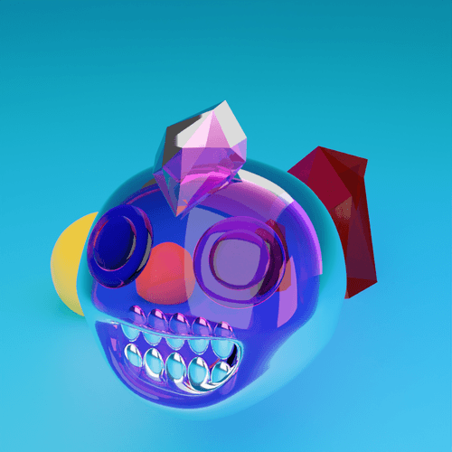 Just A Transparent Blue Dude