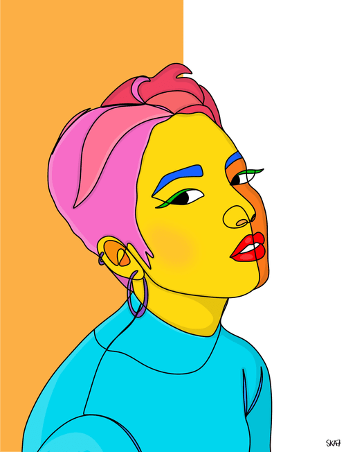Neo-Pop Cubist Woman №11