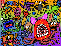 Doodle Monster Family collection image
