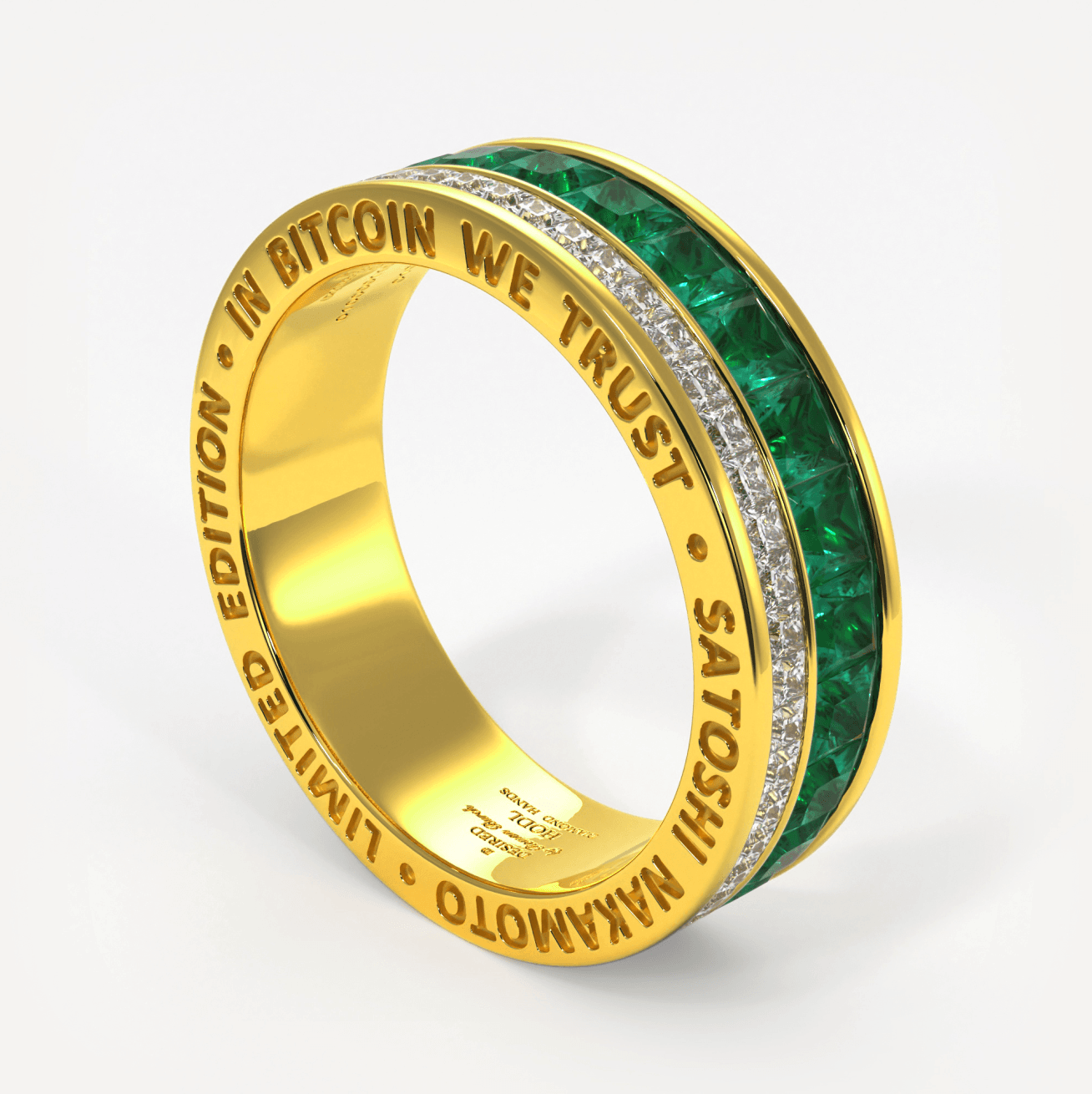 In Bitcoin We Trust 2 way unisex ring  07/100 edition