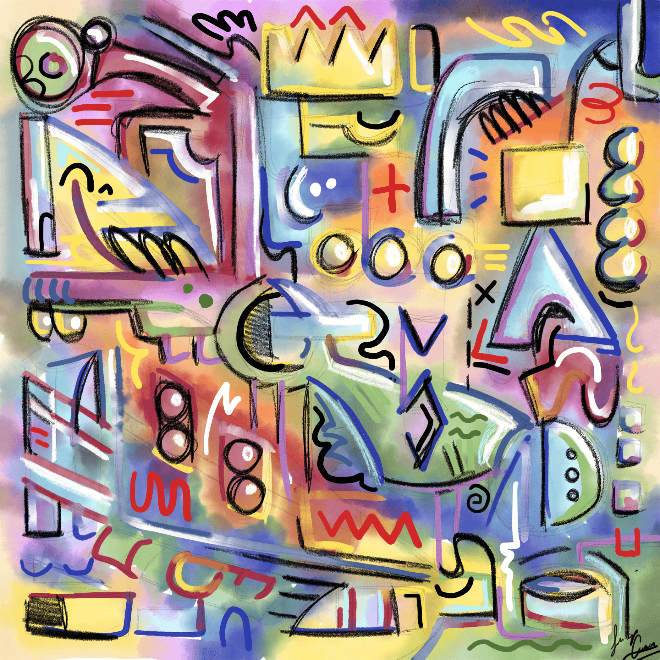 Luigi Cona abstract artwork