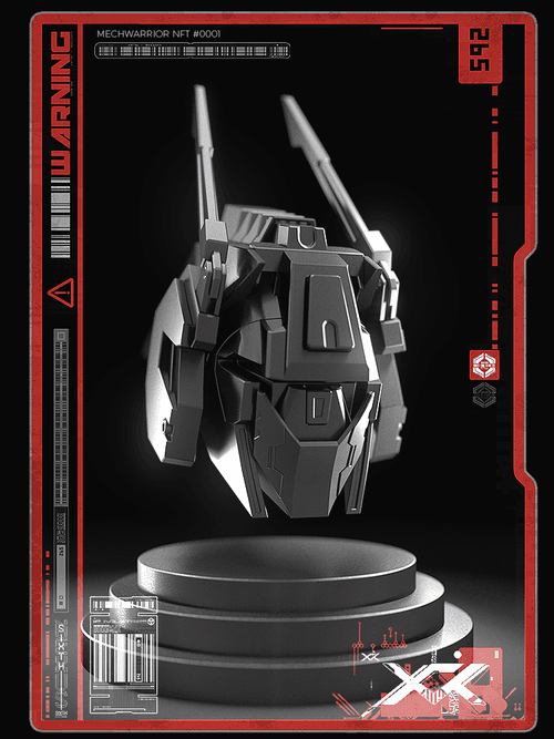 MechWarrior Helmet Titanium Collection. NFT #001