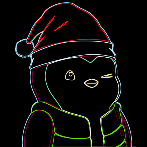 Neon Pudgy Penguin 381
