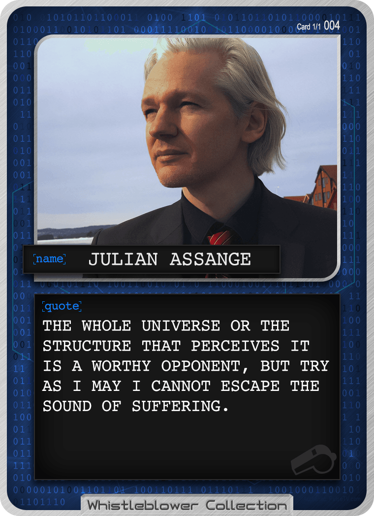 Whistleblower Collection Card: Julian Assange 004 1/1
