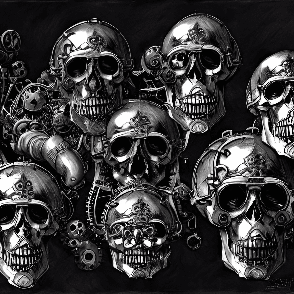 Steampunk Skulls #003