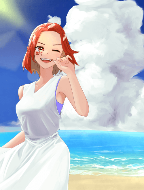 special fan art  "Cool Girl NFT #027"