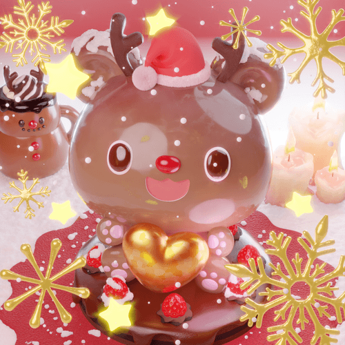 CNPcake #00426 Leelee-Reindeer