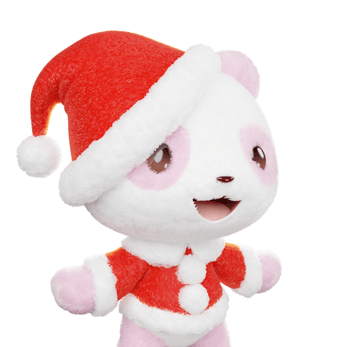 3D LEELEE-Santa-Pink-Fluffy-#20419